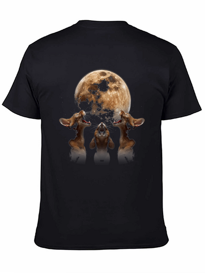 Moon Cats Howling Graphic Tee