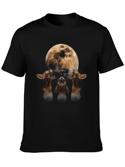 Moon Cats Howling Graphic Tee
