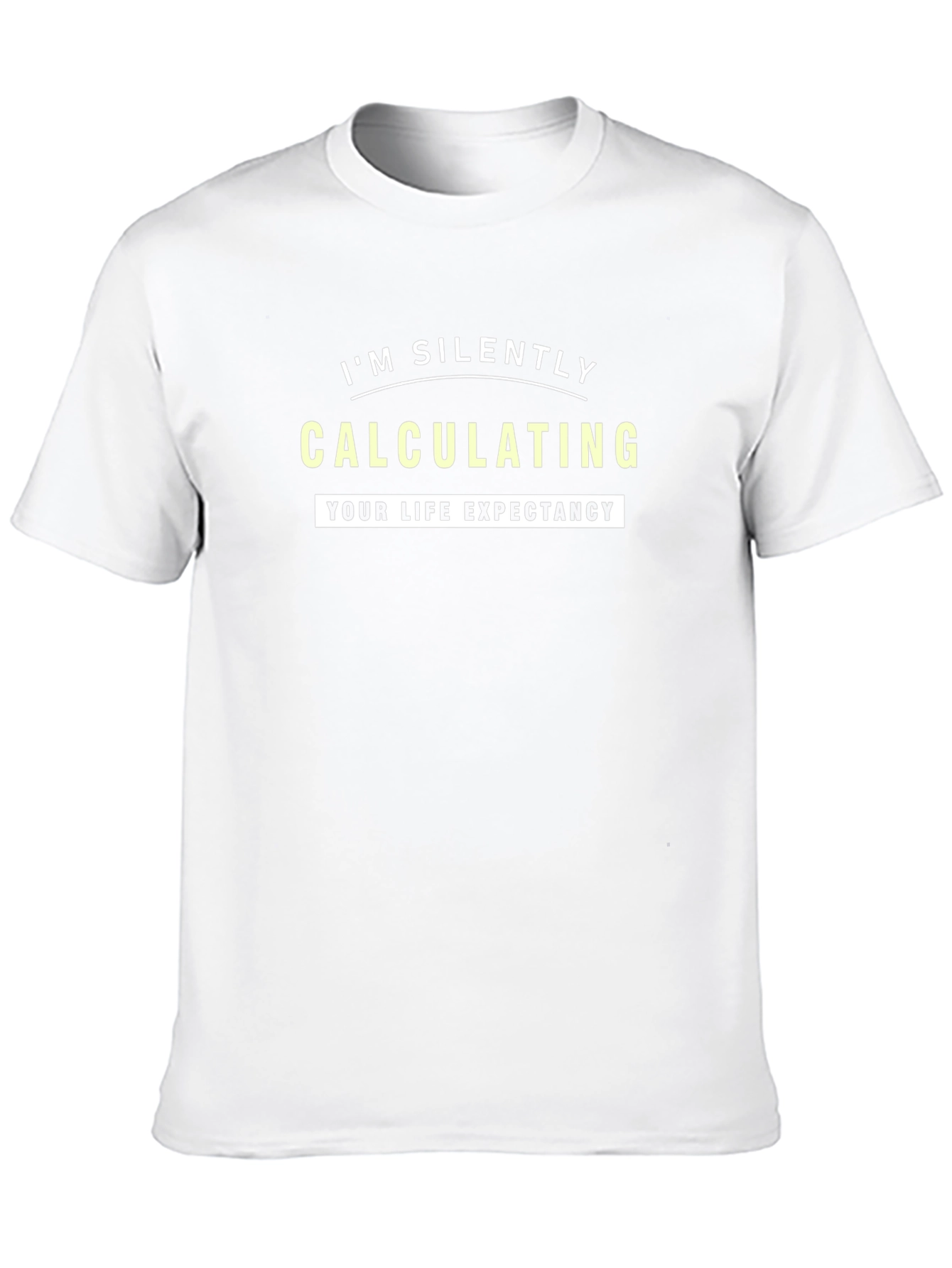 Calculating Life Expectancy Humor Graphic T-Shirt