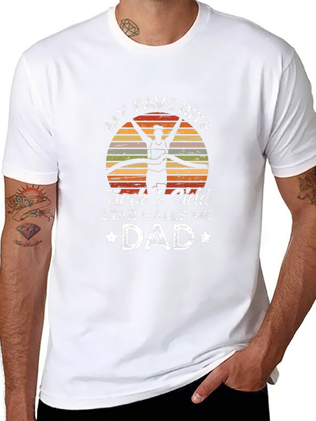 Track & Field Dad T-Shirt: Favorite Star