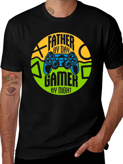 Father by Day Gamer by Night T-Shirt