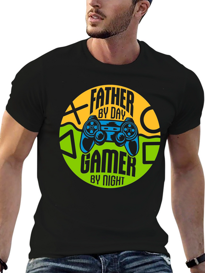 Father by Day Gamer by Night T-Shirt