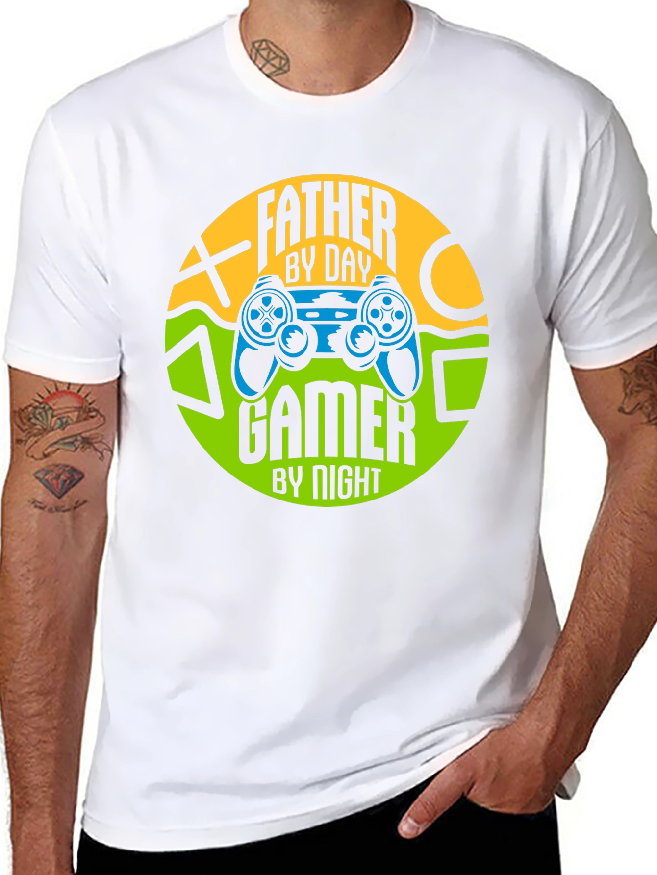 Father by Day Gamer by Night T-Shirt