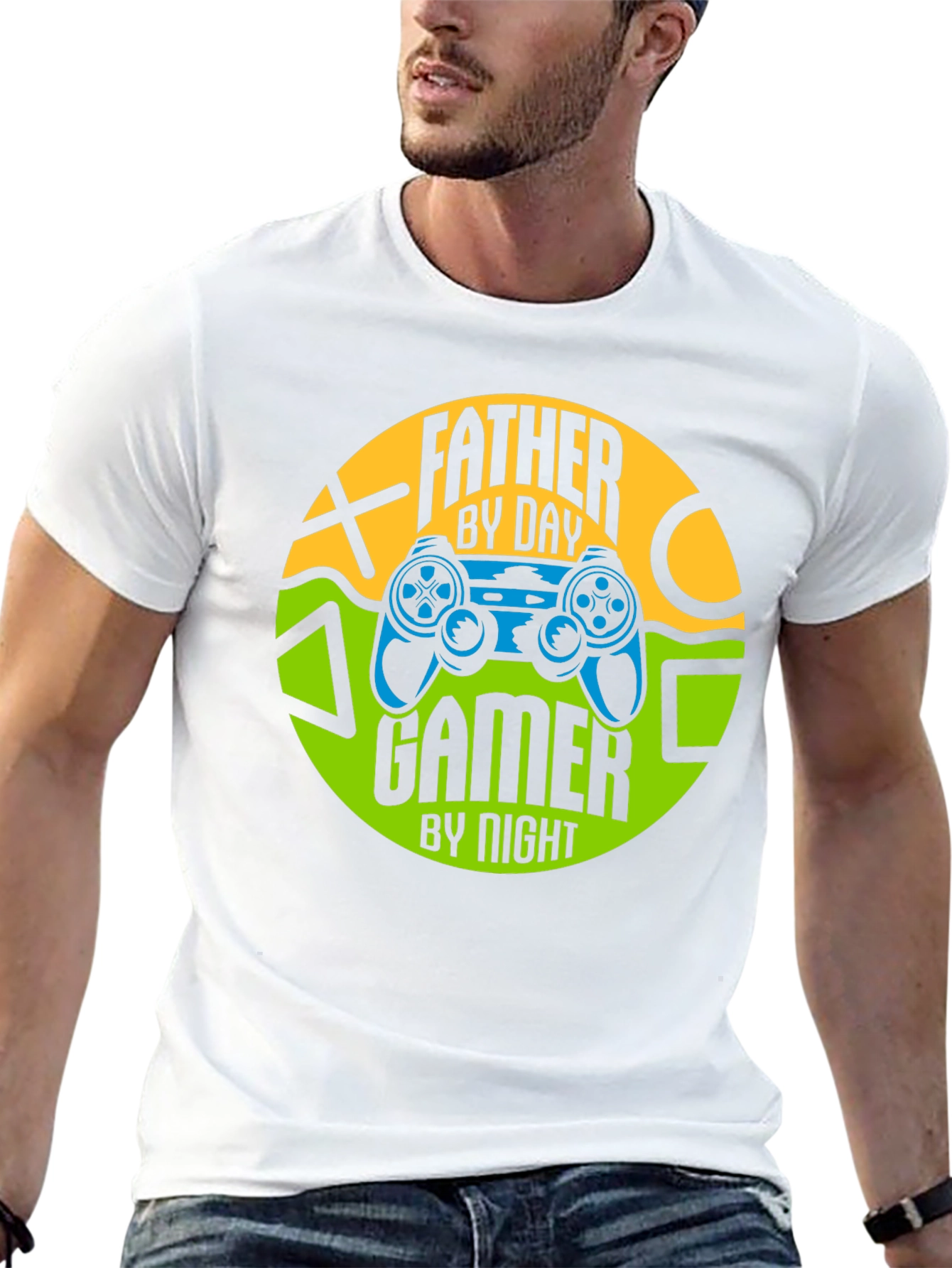 Father by Day Gamer by Night T-Shirt