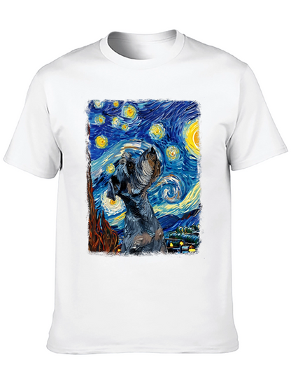 Starry Night Schnauzer T-Shirt