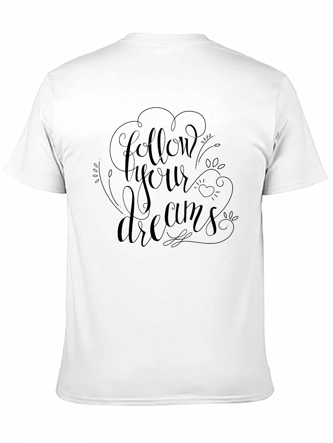 Follow Your Dreams Black Graphic Tee