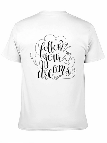Follow Your Dreams Black Graphic Tee