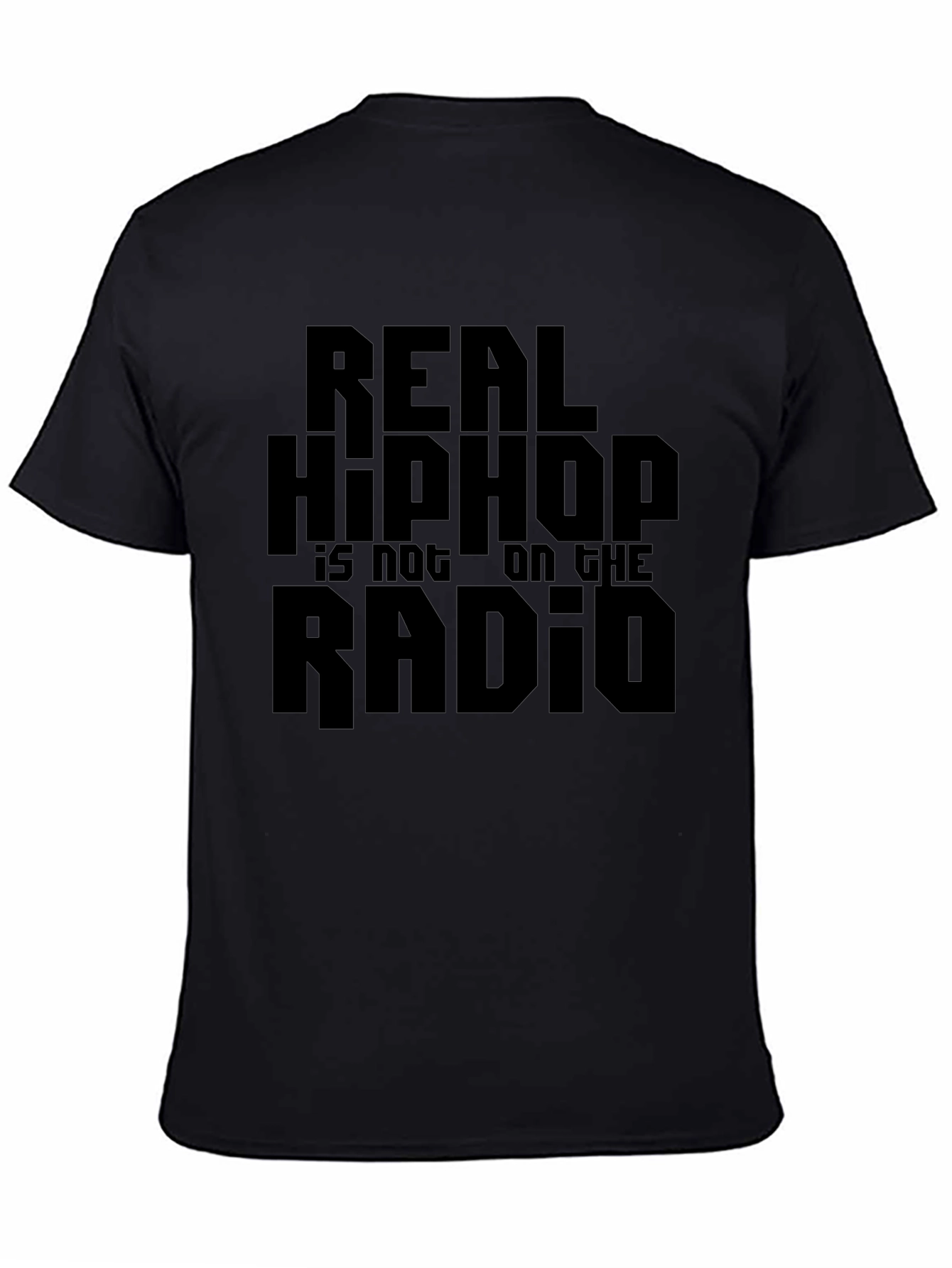 Real Hip Hop Tee - Black Graphic T-Shirt