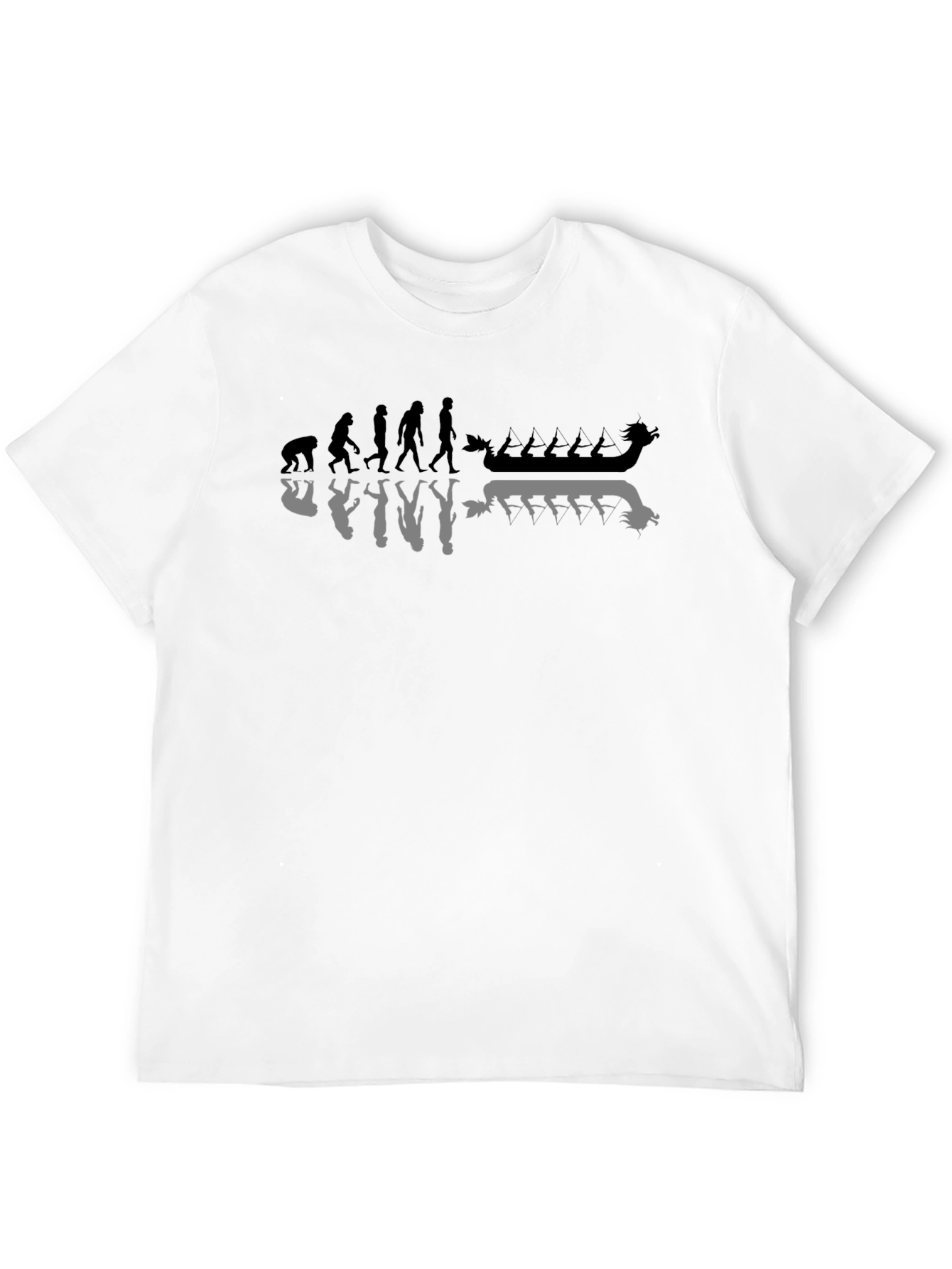 Evolution of Crew Rowing T-Shirt