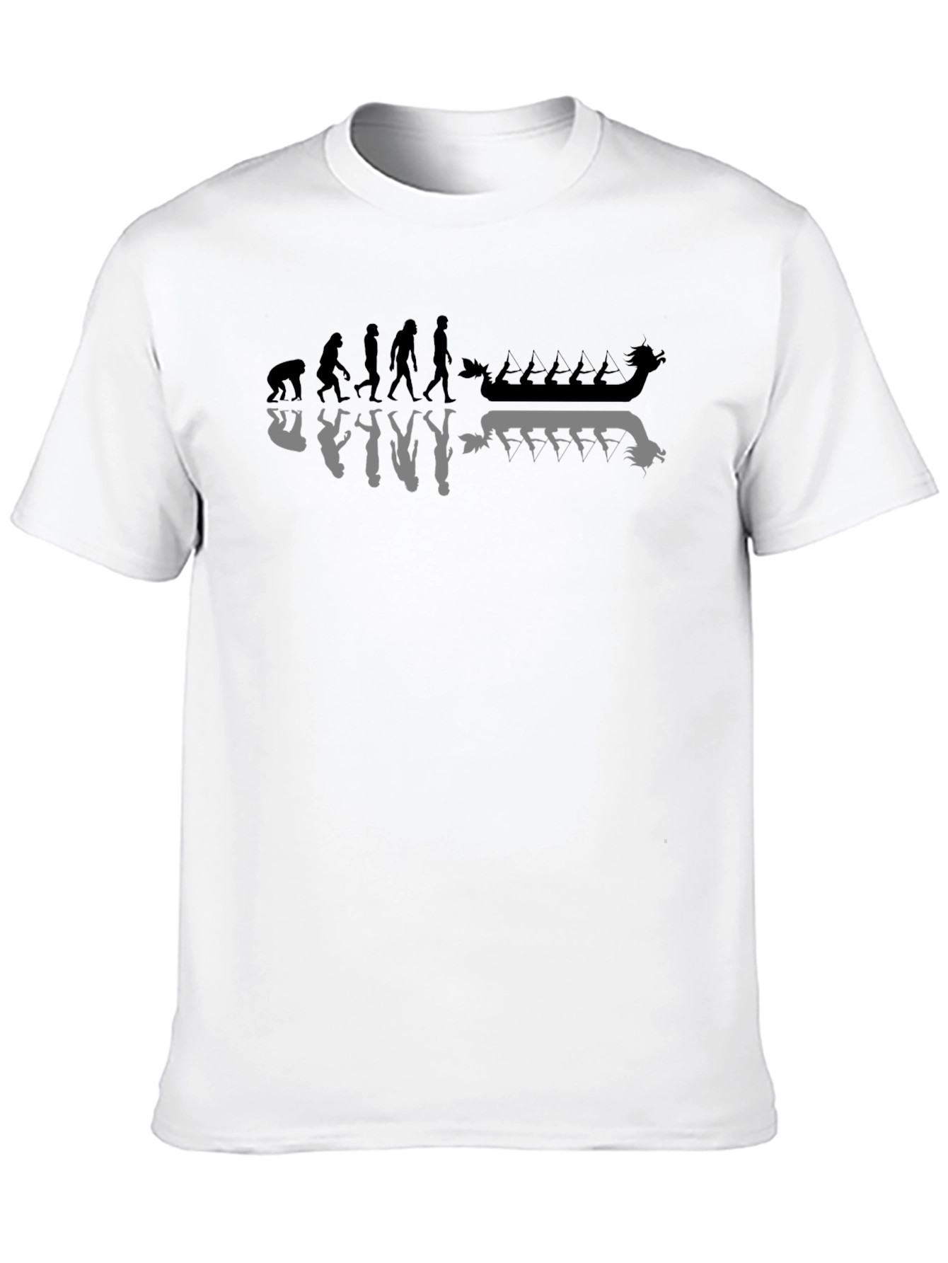 Evolution of Crew Rowing T-Shirt