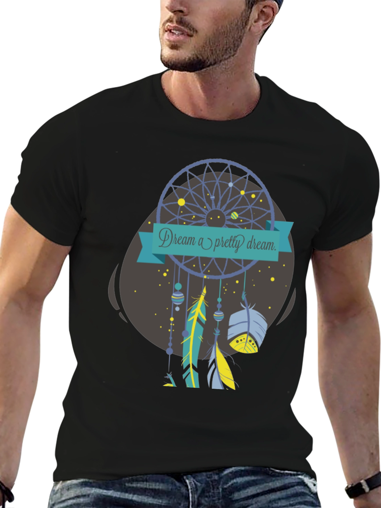 Dream a Pretty Dream T-Shirt - Black Cotton Tee