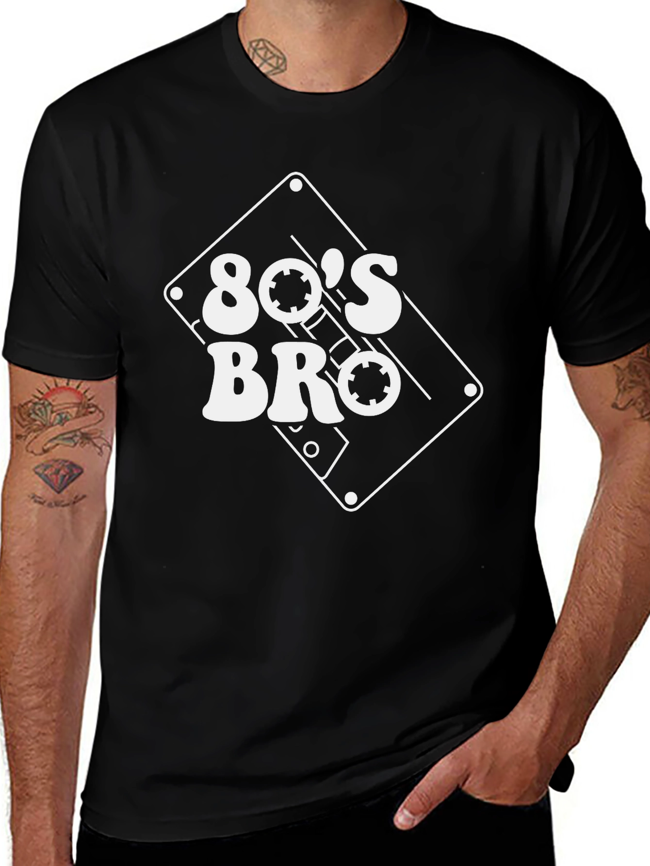 80s Bro Retro Cassette Tape T-Shirt
