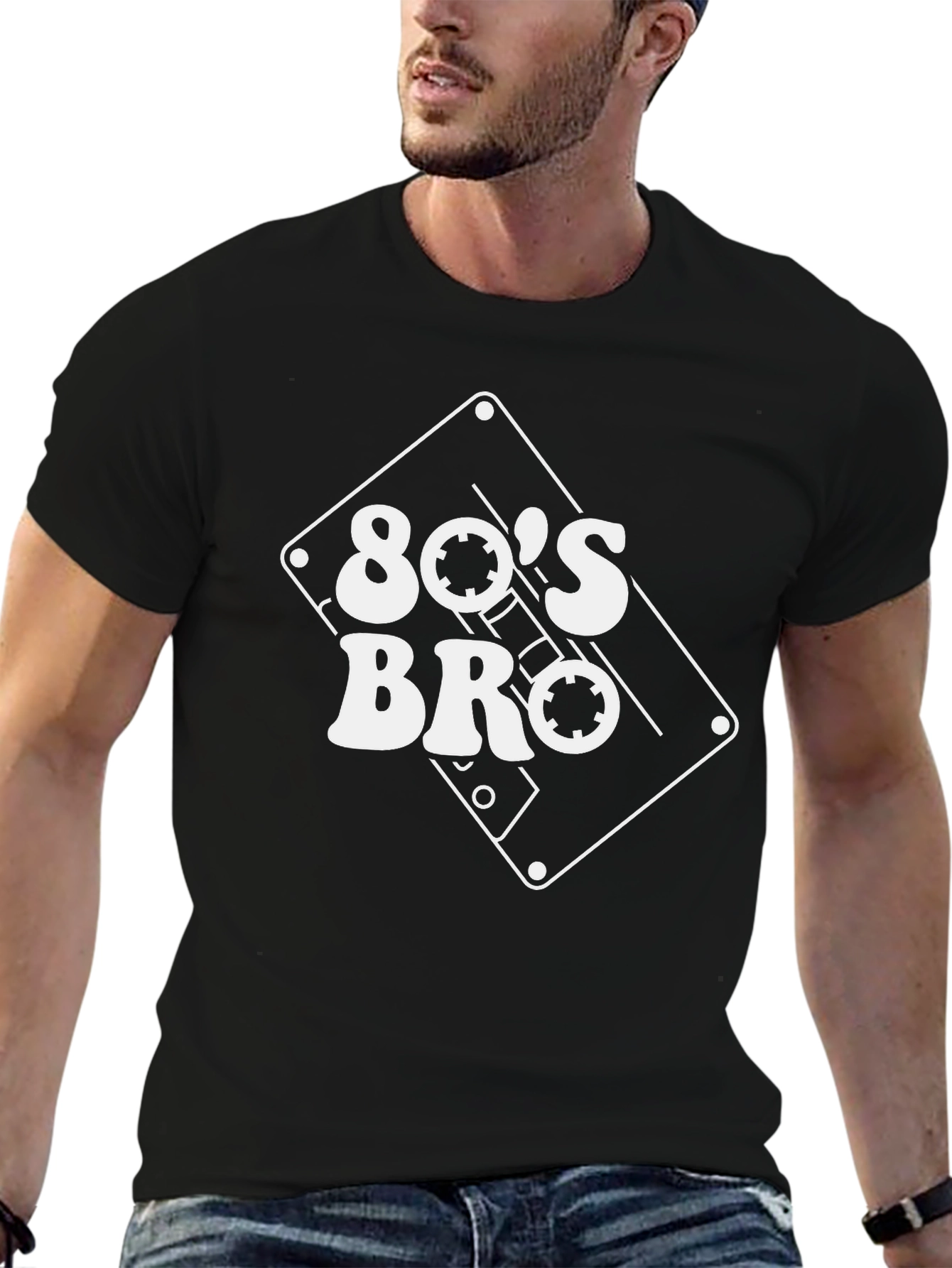 80s Bro Retro Cassette Tape T-Shirt