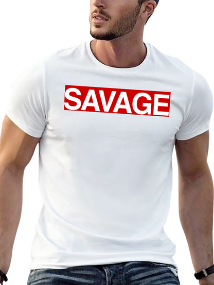 Savage Graphic Tee - Bold Statement T-Shirt