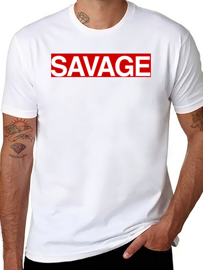 Savage Graphic Tee - Bold Statement T-Shirt