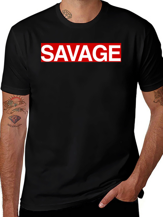 Savage Graphic Tee - Bold Statement T-Shirt