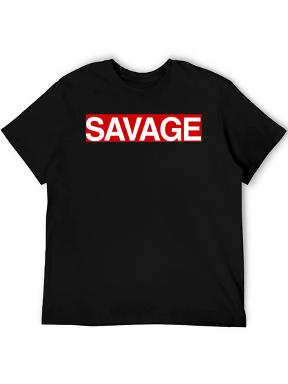 Savage Graphic Tee - Bold Statement T-Shirt