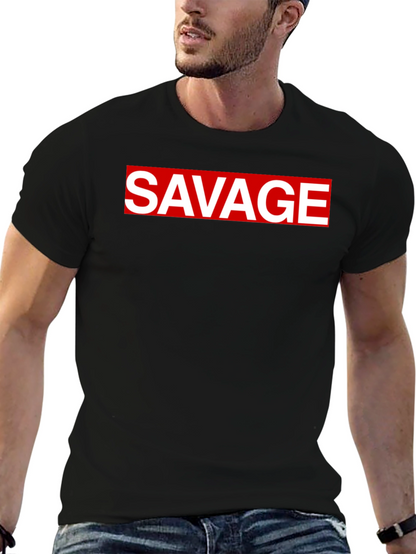 Savage Graphic Tee - Bold Statement T-Shirt