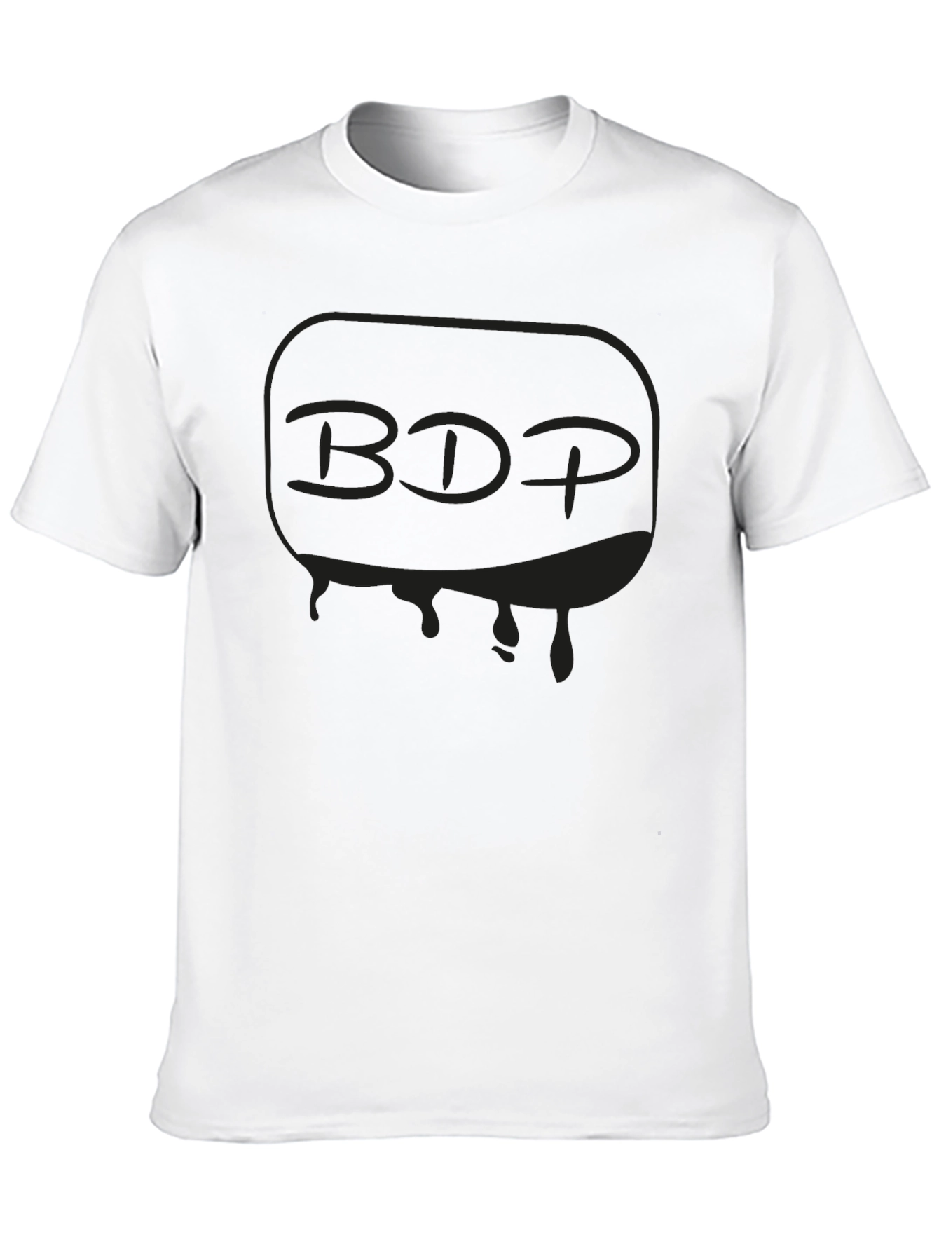 Mens Black Graphic T-Shirt - BDP Drip Design