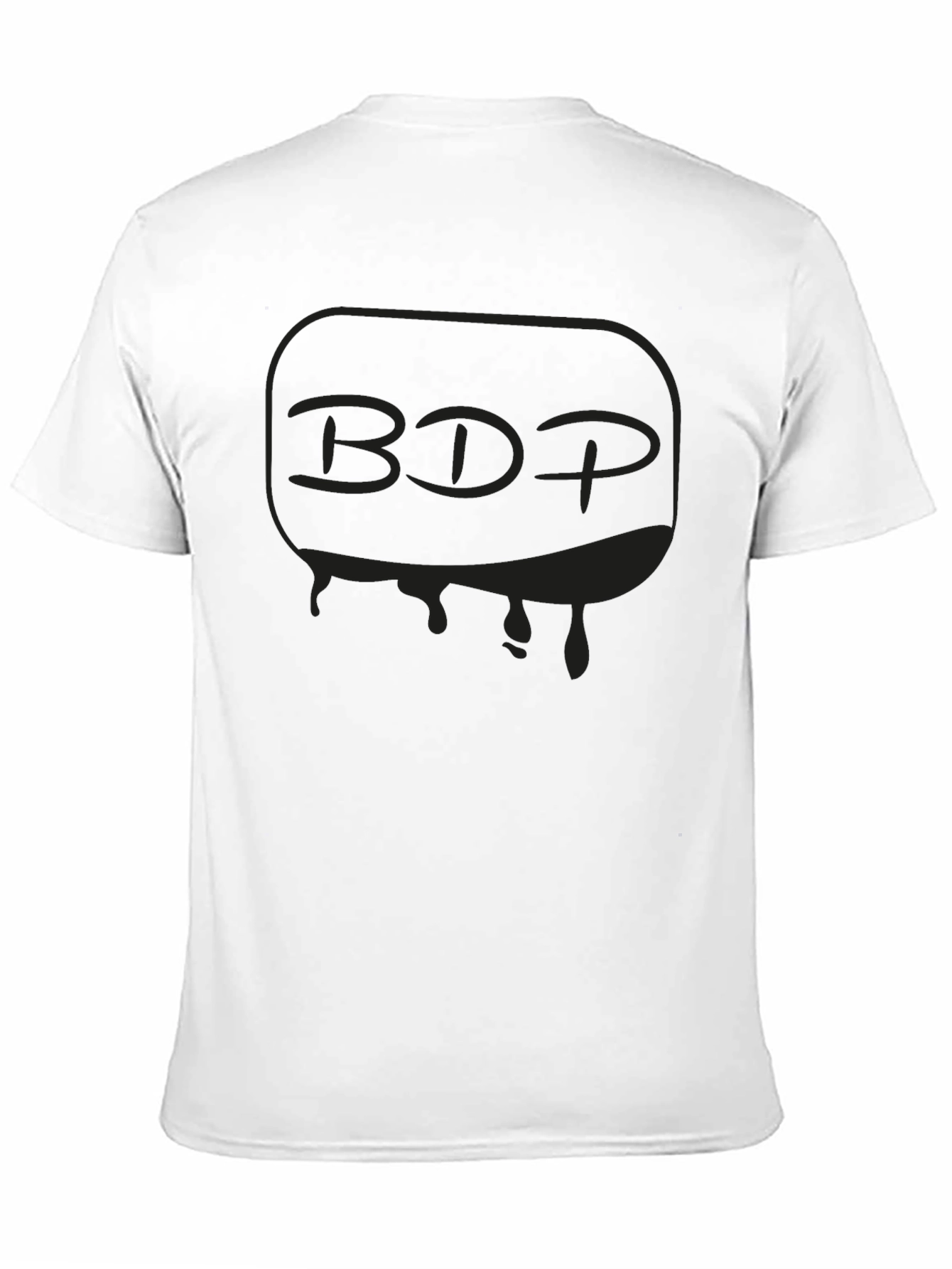 Mens Black Graphic T-Shirt - BDP Drip Design