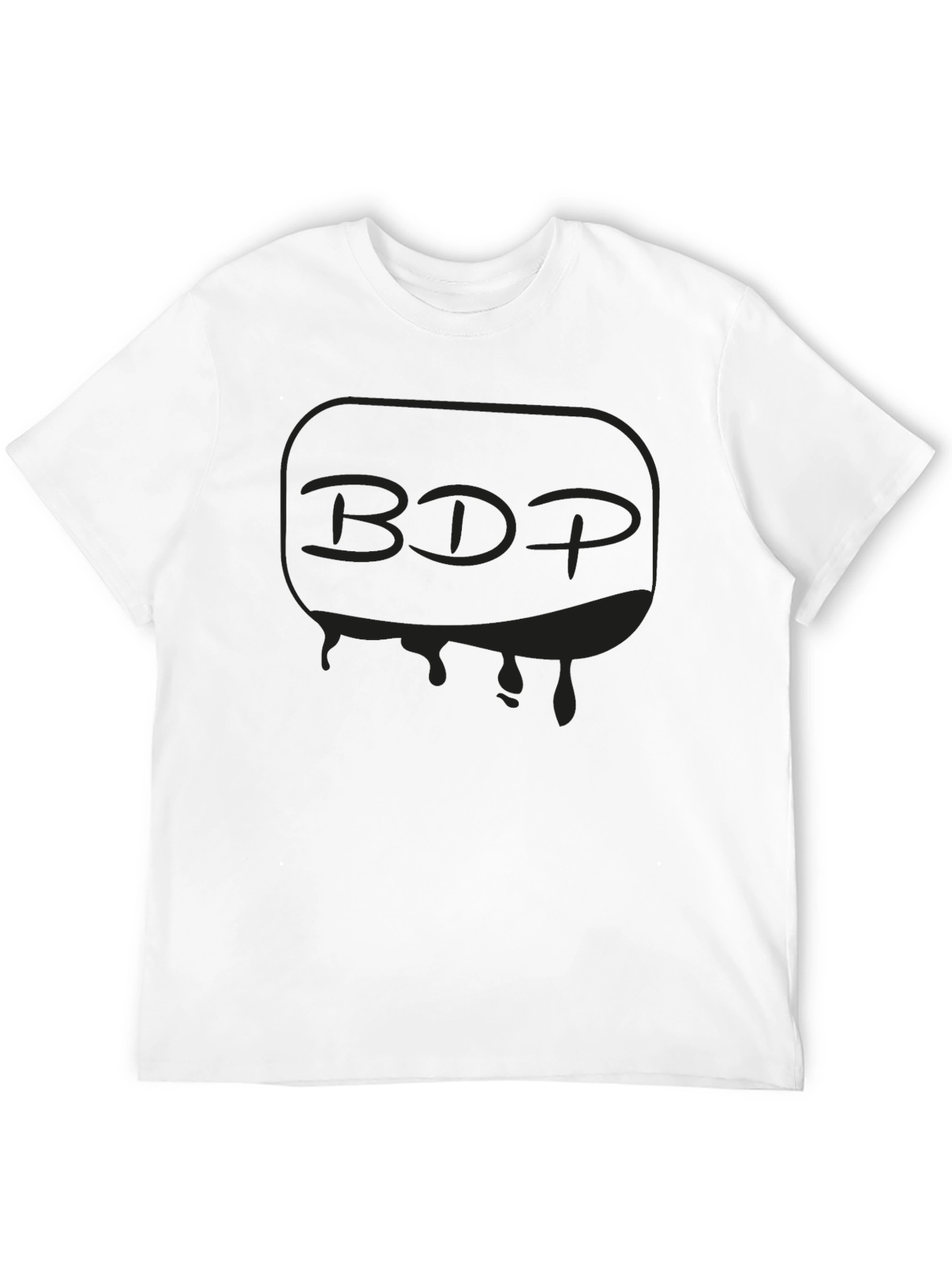 Mens Black Graphic T-Shirt - BDP Drip Design