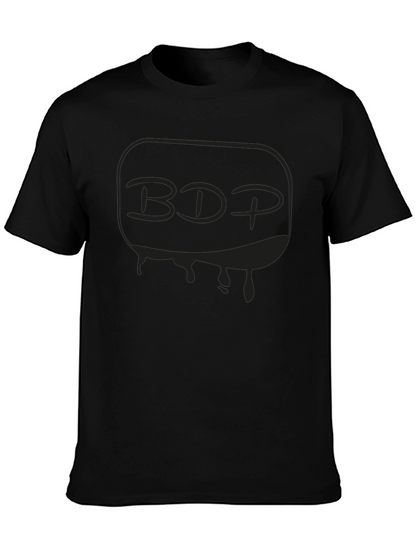 Mens Black Graphic T-Shirt - BDP Drip Design