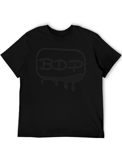 Mens Black Graphic T-Shirt - BDP Drip Design