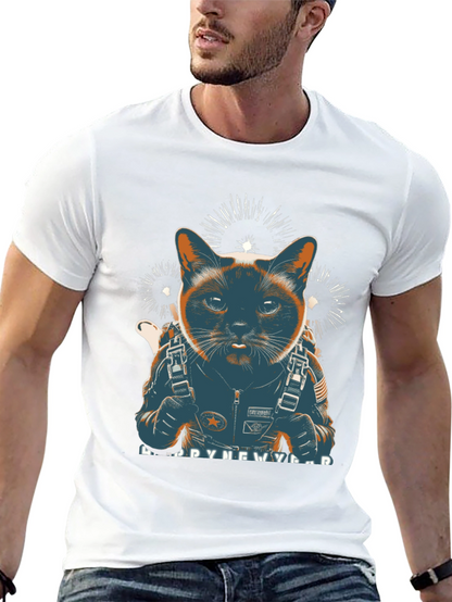 Cat Astronaut New Year T-Shirt