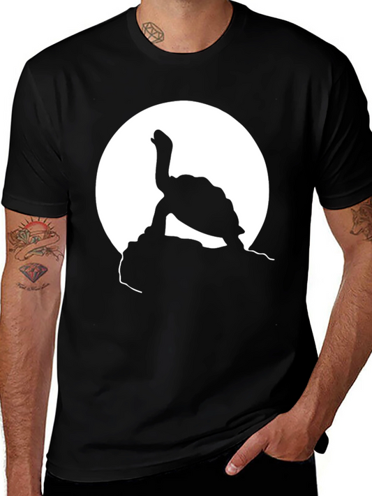 Turtle Silhouette T-Shirt - Black Graphic Tee