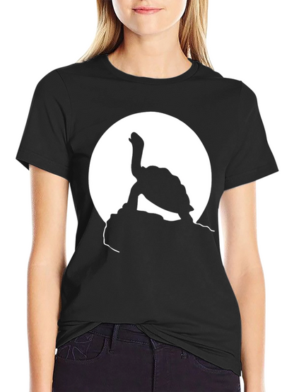Turtle Silhouette T-Shirt - Black Graphic Tee