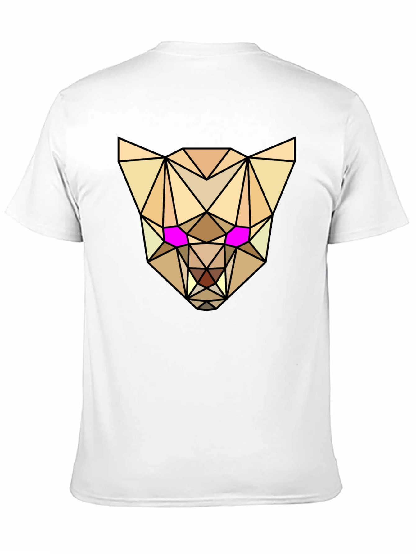 Geometric Animal Tee - Abstract Lynx Graphic T-Shirt