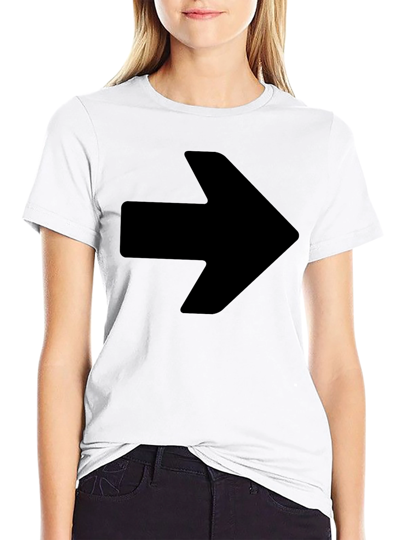 Bold Arrow Graphic Black T-Shirt