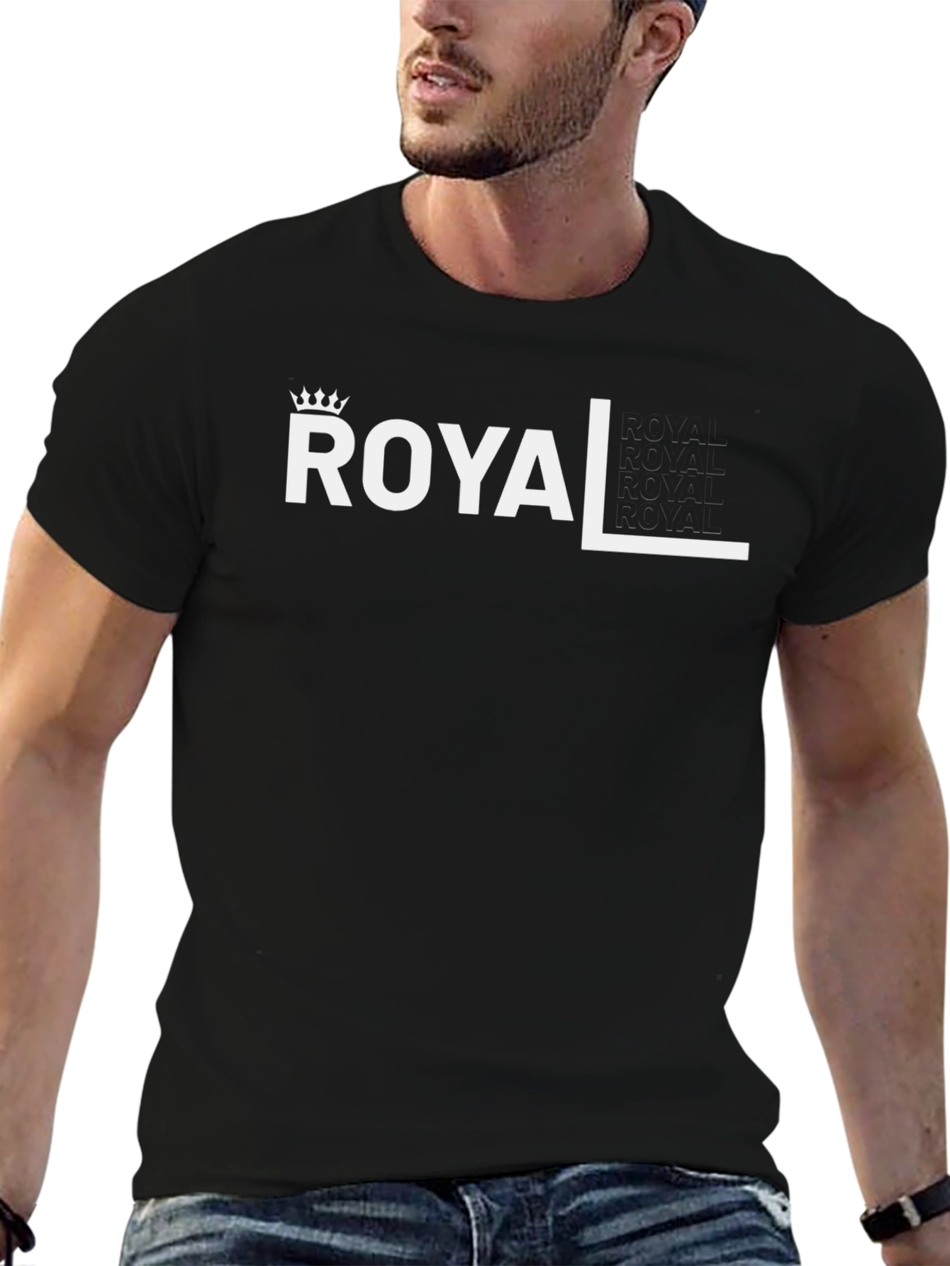 Royal Graphic Black T-Shirt