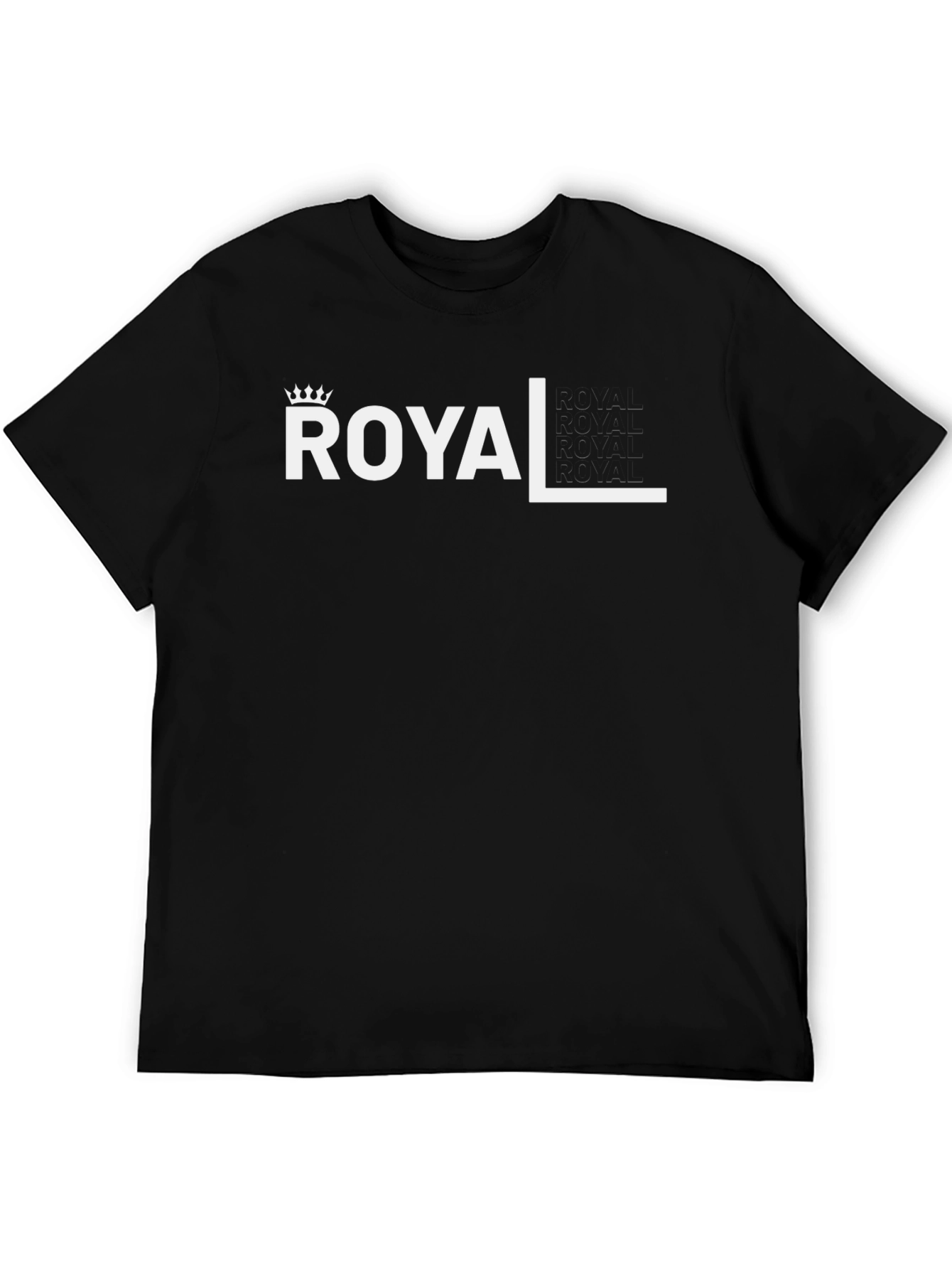 Royal Graphic Black T-Shirt