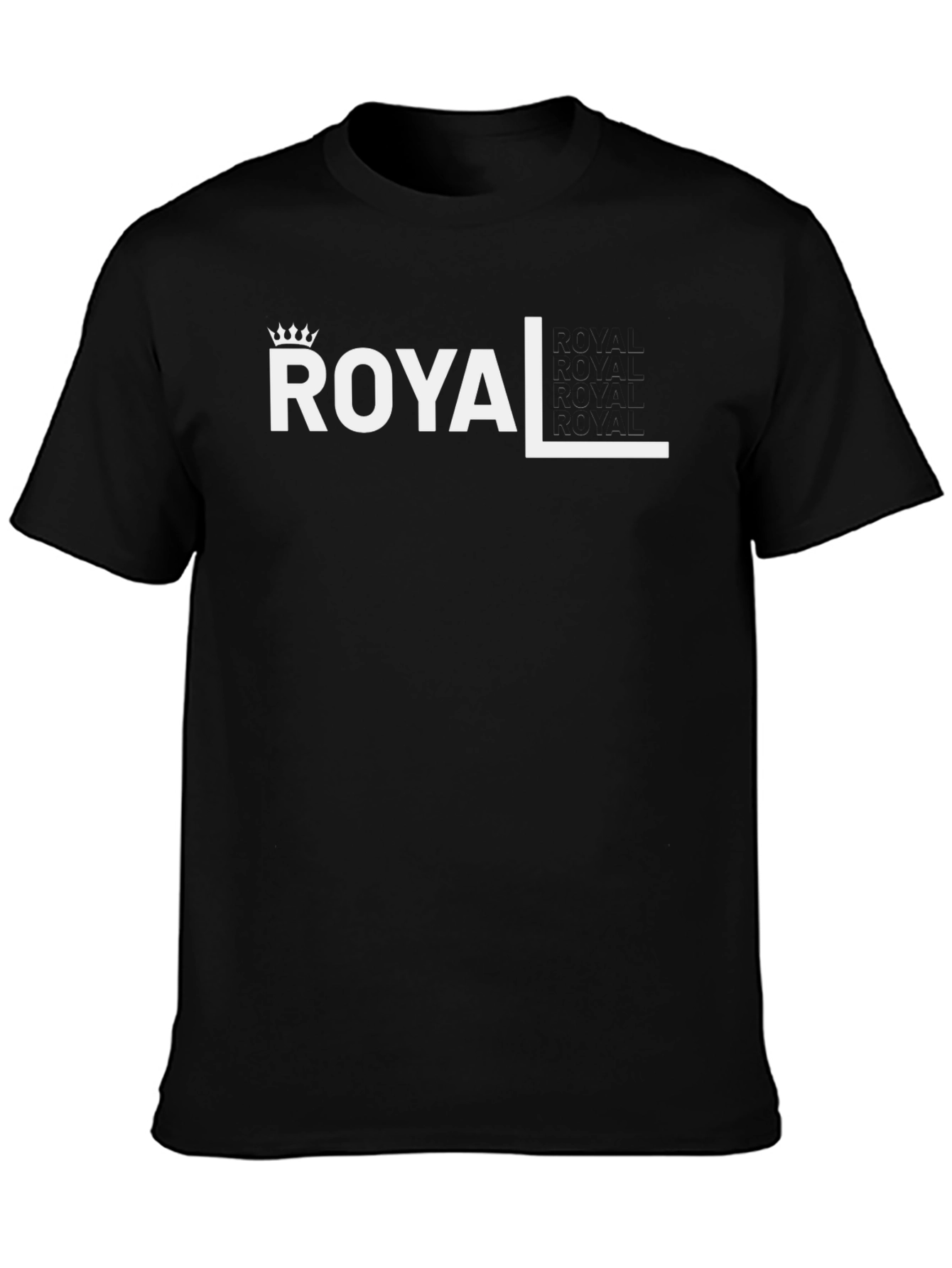 Royal Graphic Black T-Shirt