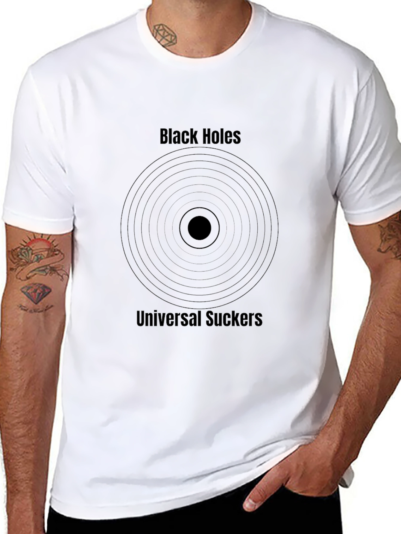 Black Holes Universal Suckers Graphic T-Shirt