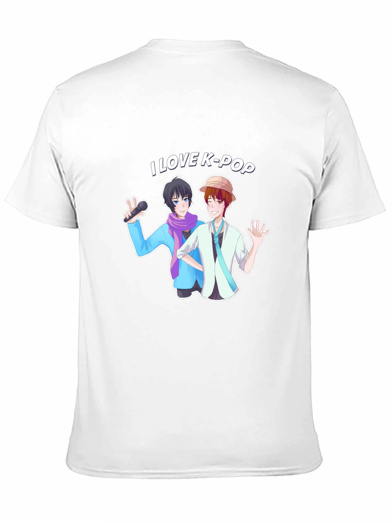 I Love K-Pop Black Graphic Tee Shirt