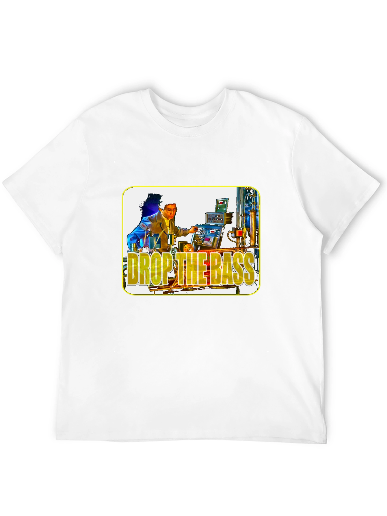 Drop the Bass Graphic Tee - Black Cotton T-Shirt