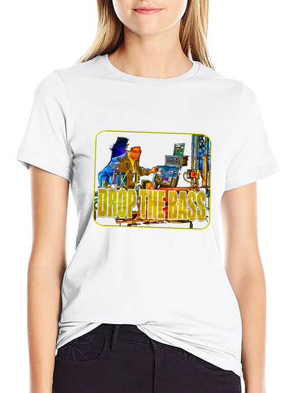 Drop the Bass Graphic Tee - Black Cotton T-Shirt
