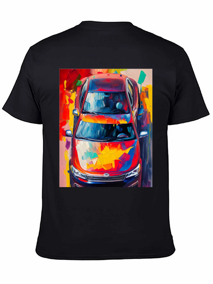 Abstract Car Print T-Shirt