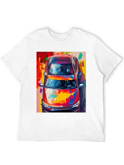 Abstract Car Print T-Shirt