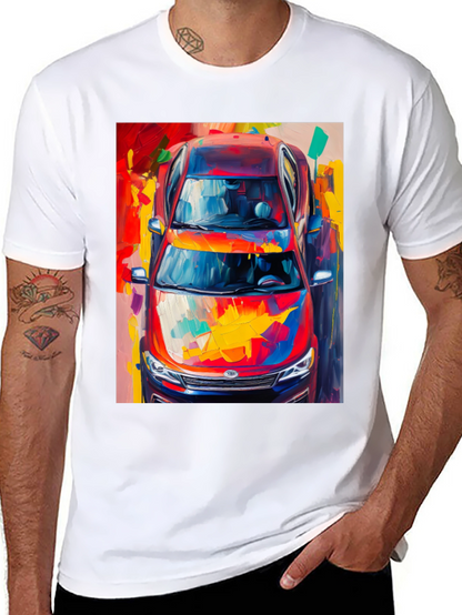 Abstract Car Print T-Shirt