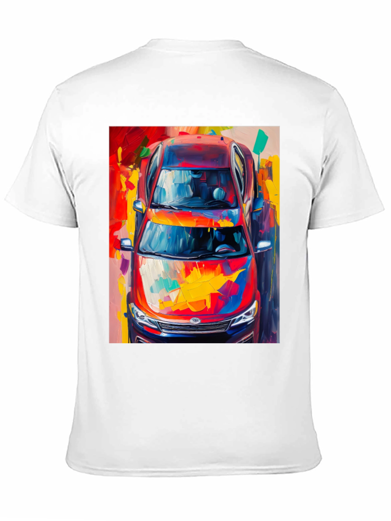 Abstract Car Print T-Shirt