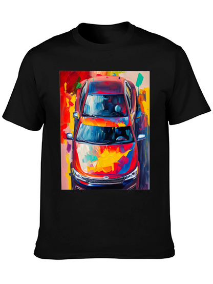Abstract Car Print T-Shirt