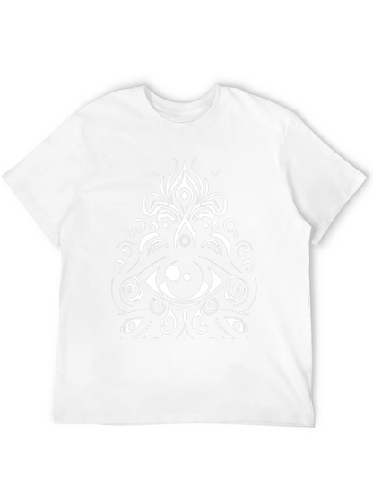 Eye Mandala Graphic Tee - Black Cotton Blend