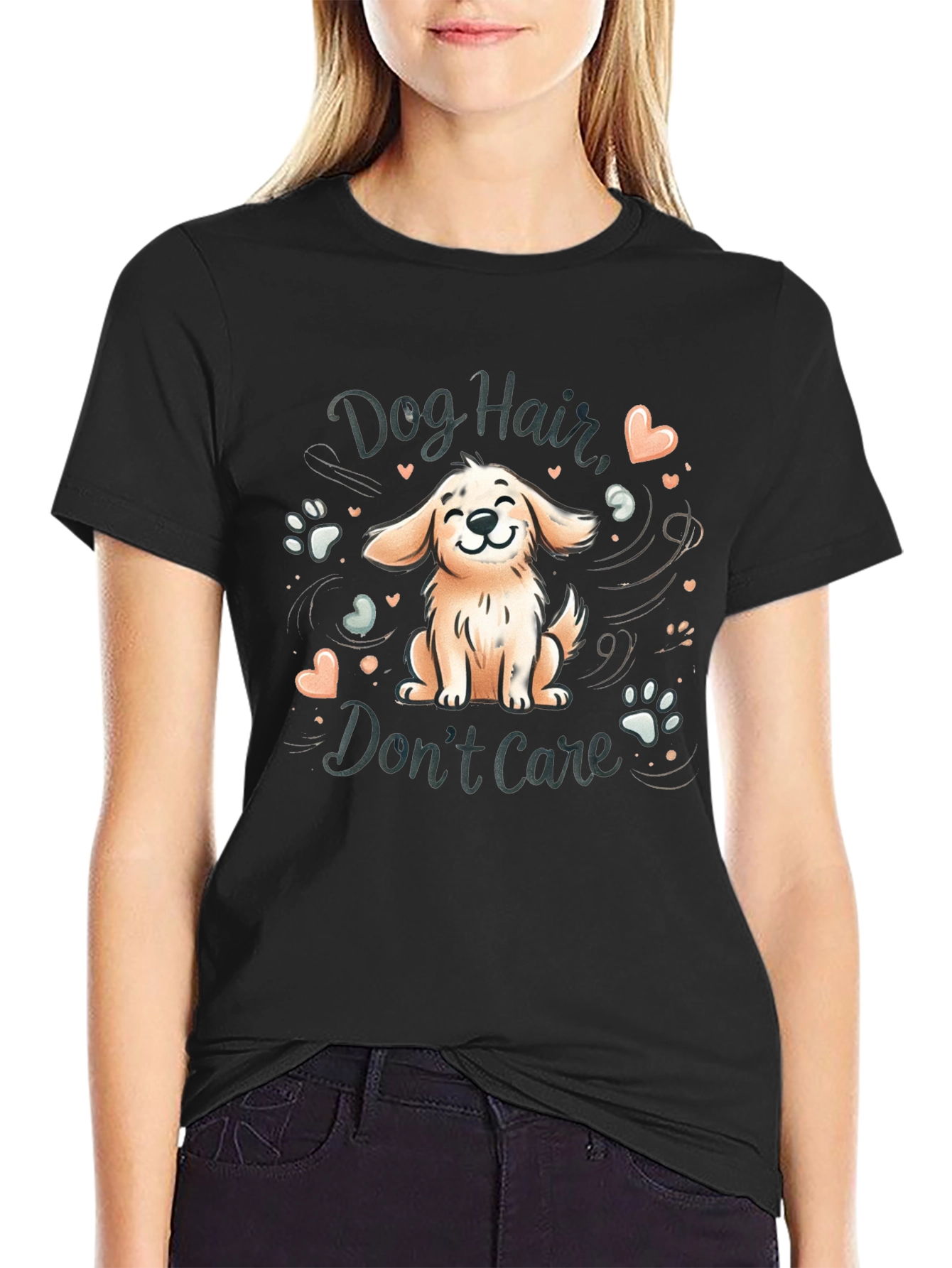 Dog Hair Dont Care Graphic Tee