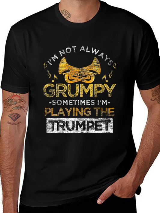 Grumpy Trumpet Player T-Shirt - Funny Musician Tee