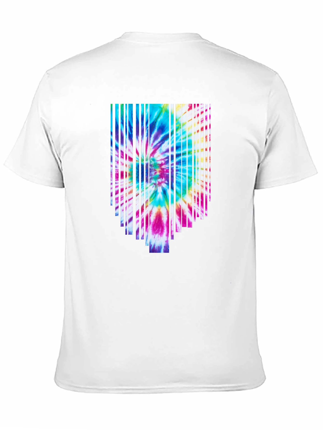 Tie-Dye Burst Graphic Black Tee