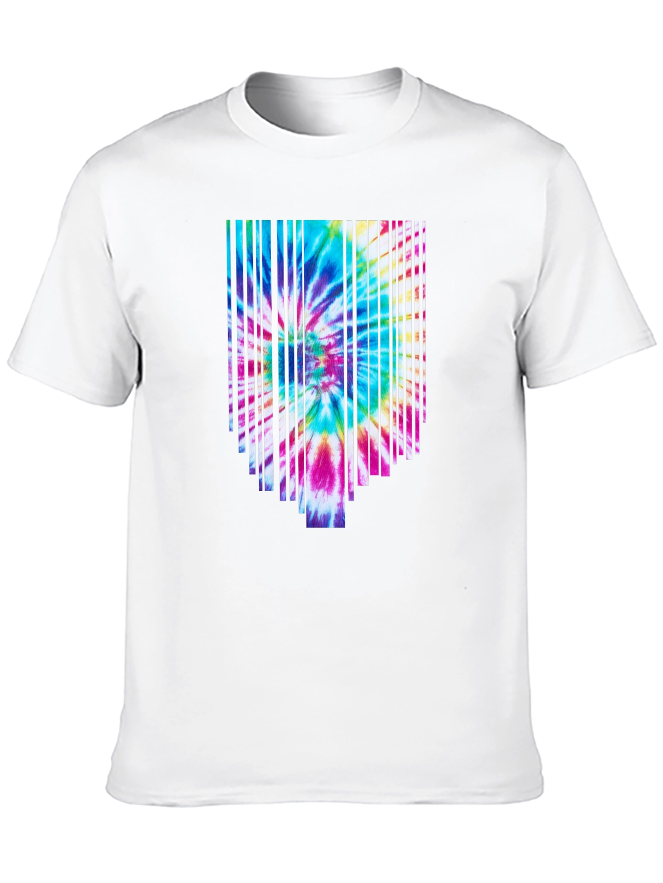 Tie-Dye Burst Graphic Black Tee
