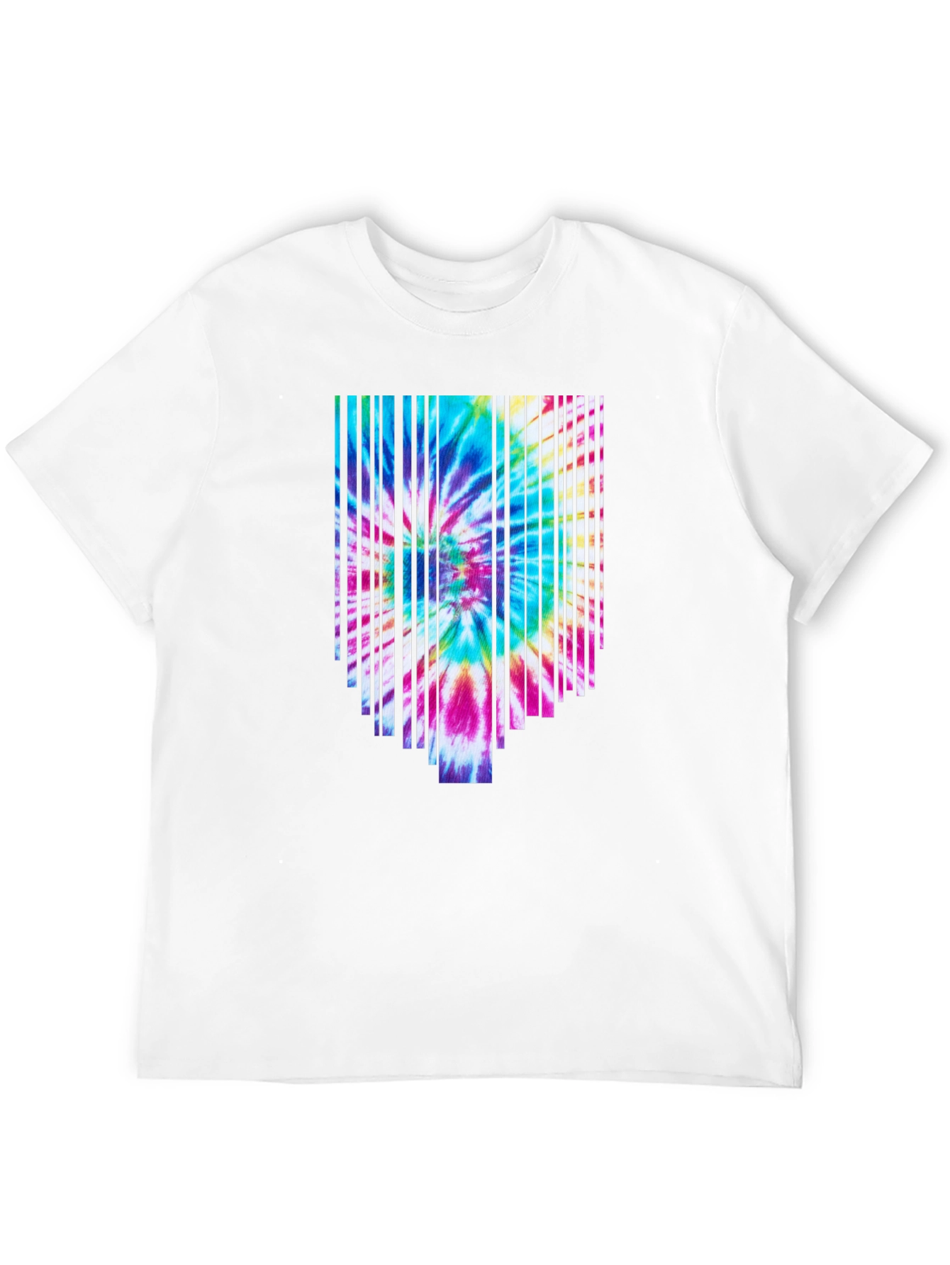 Tie-Dye Burst Graphic Black Tee